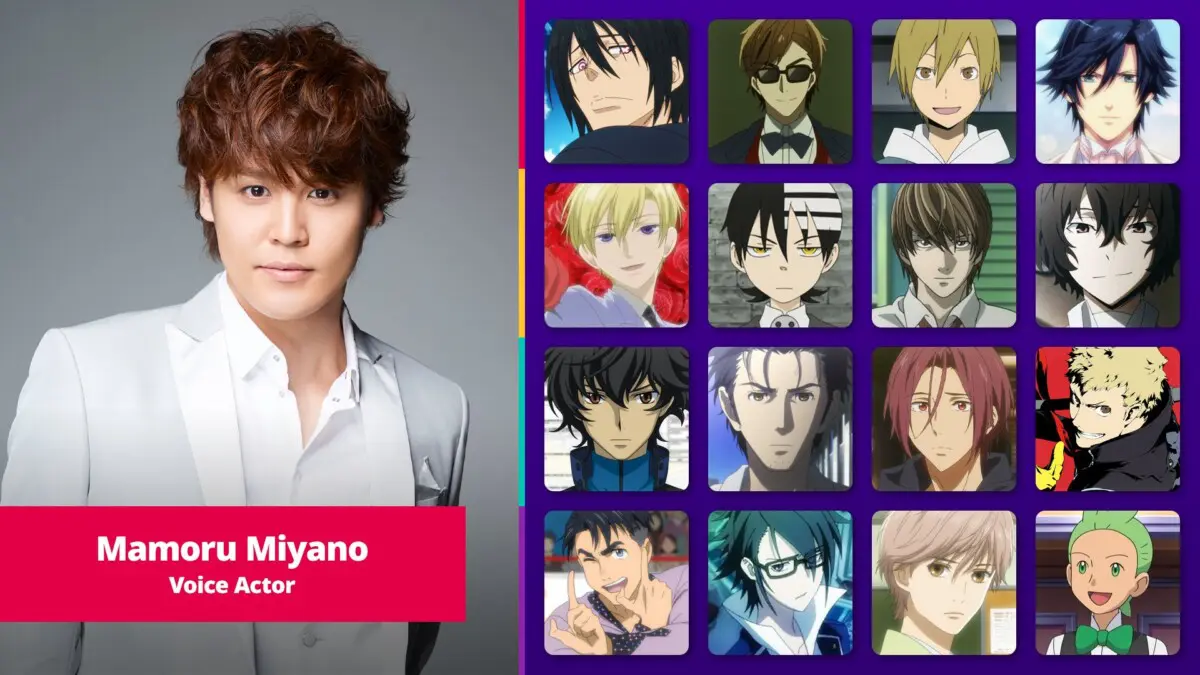 Anime Characters Voiced by Miyano Mamoru